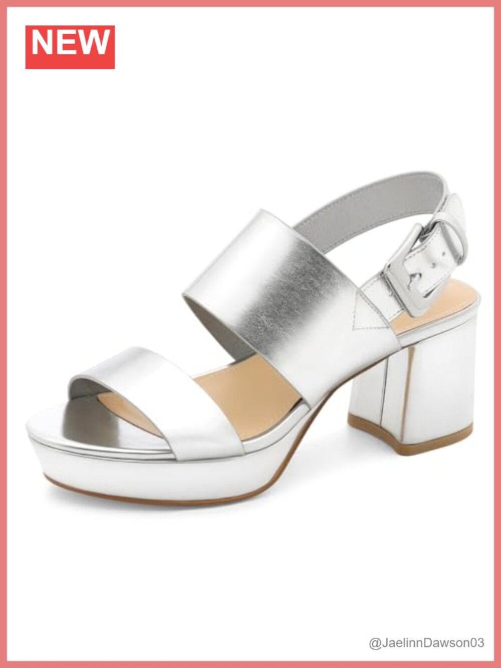 2.7in Chunky Block Heel Platform Sandals with Adjustable Ankle Strap, Open Toe,